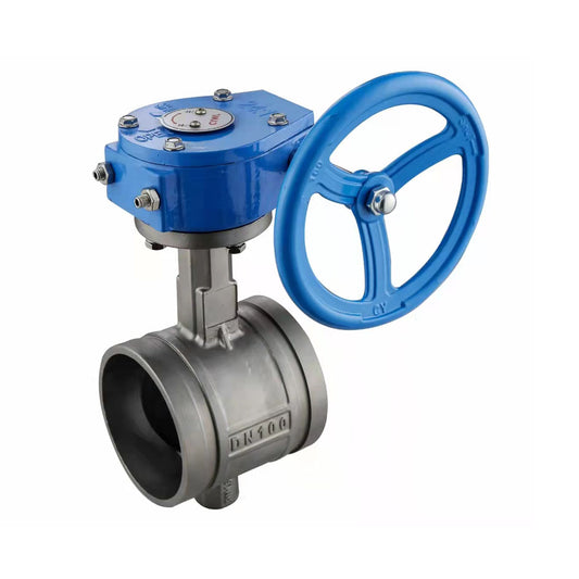 Butterfly Valve Worm Gear Operating, Groove Connection