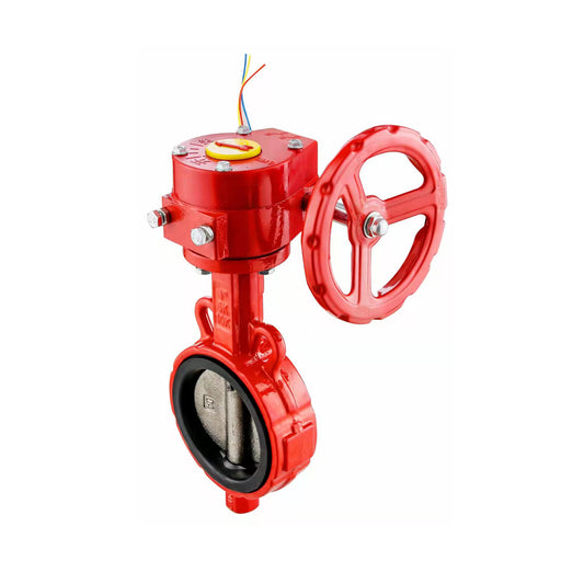 Butterfly Valve With Tamper Switch, Wafer Connection.