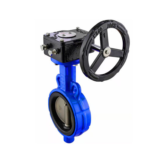 Butterfly Valve Worm Gear Operating, Wafer Connection.